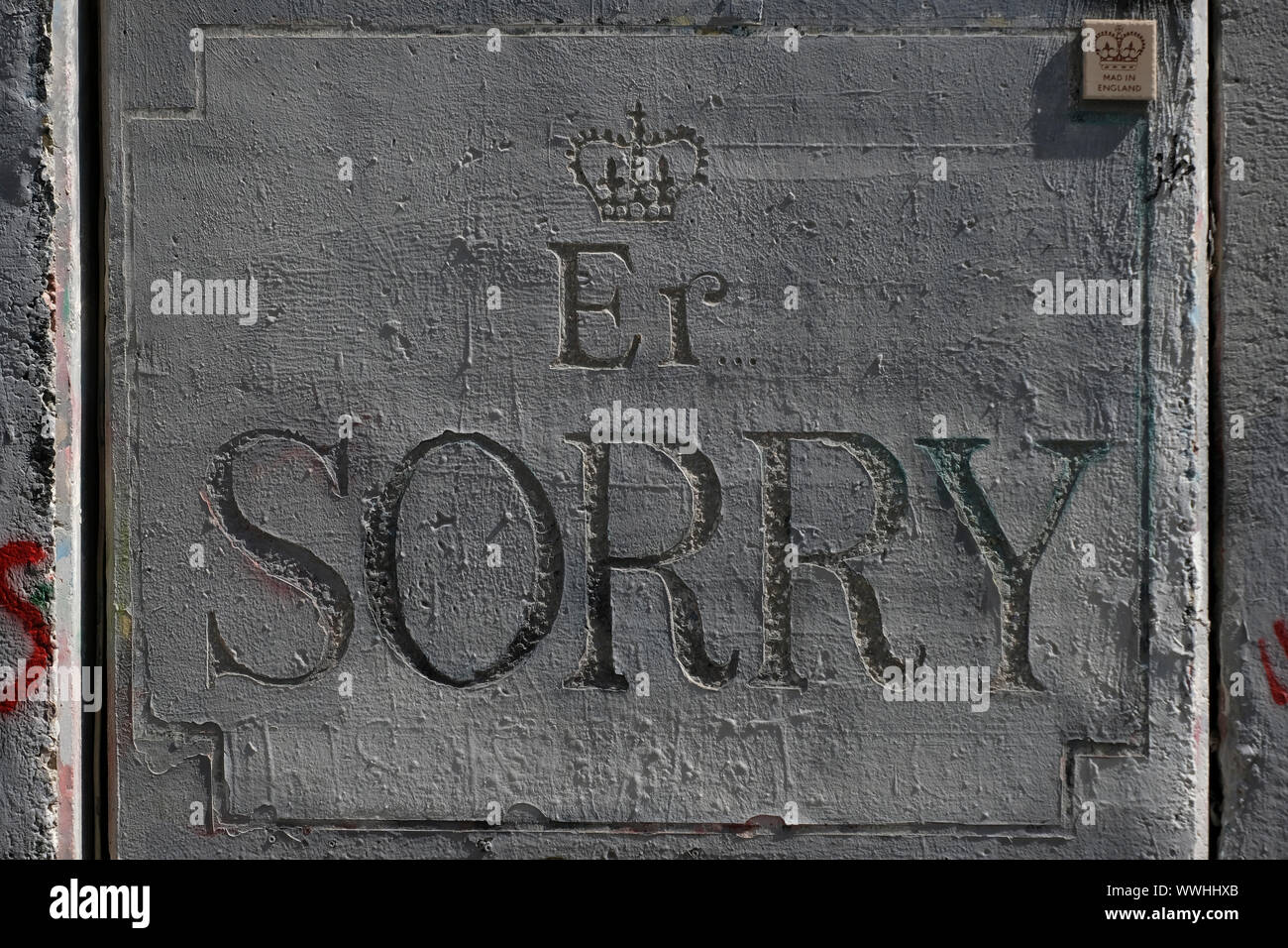 Mauer spruch sorry Fotos und Bildmaterial in hoher Auflösung Alamy