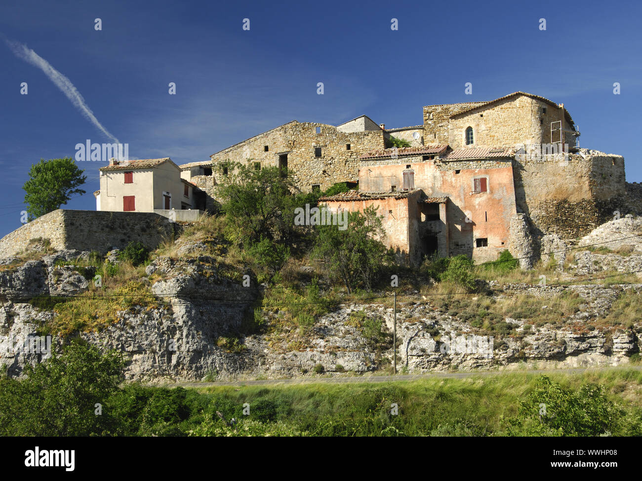 Provence Stadt Rocher d'Ongles, Frankreich Stockfoto