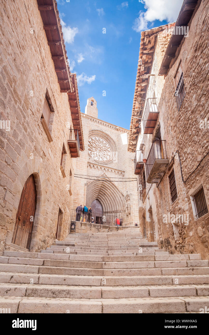 Kirche Santa Maria La Mayor in Valderrobres, Matarraña, Teruel, Spanien Stockfoto