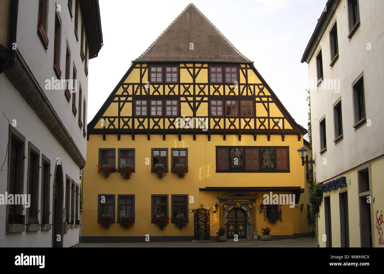 Haus zum sonneborn von 1546 Stockfoto