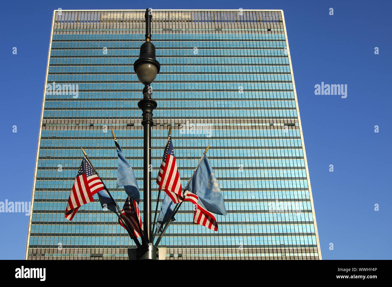 Glaspalast, UNO Hauptquartier, New York, USA Stockfoto