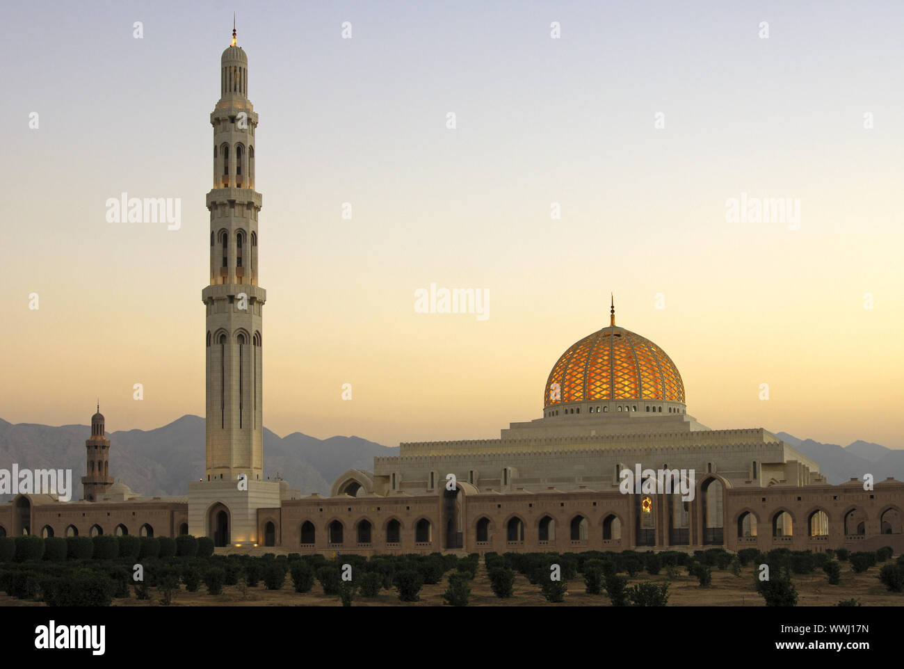 Sultan Qaboos Moschee, Maskat, Sultanat Oman Stockfoto