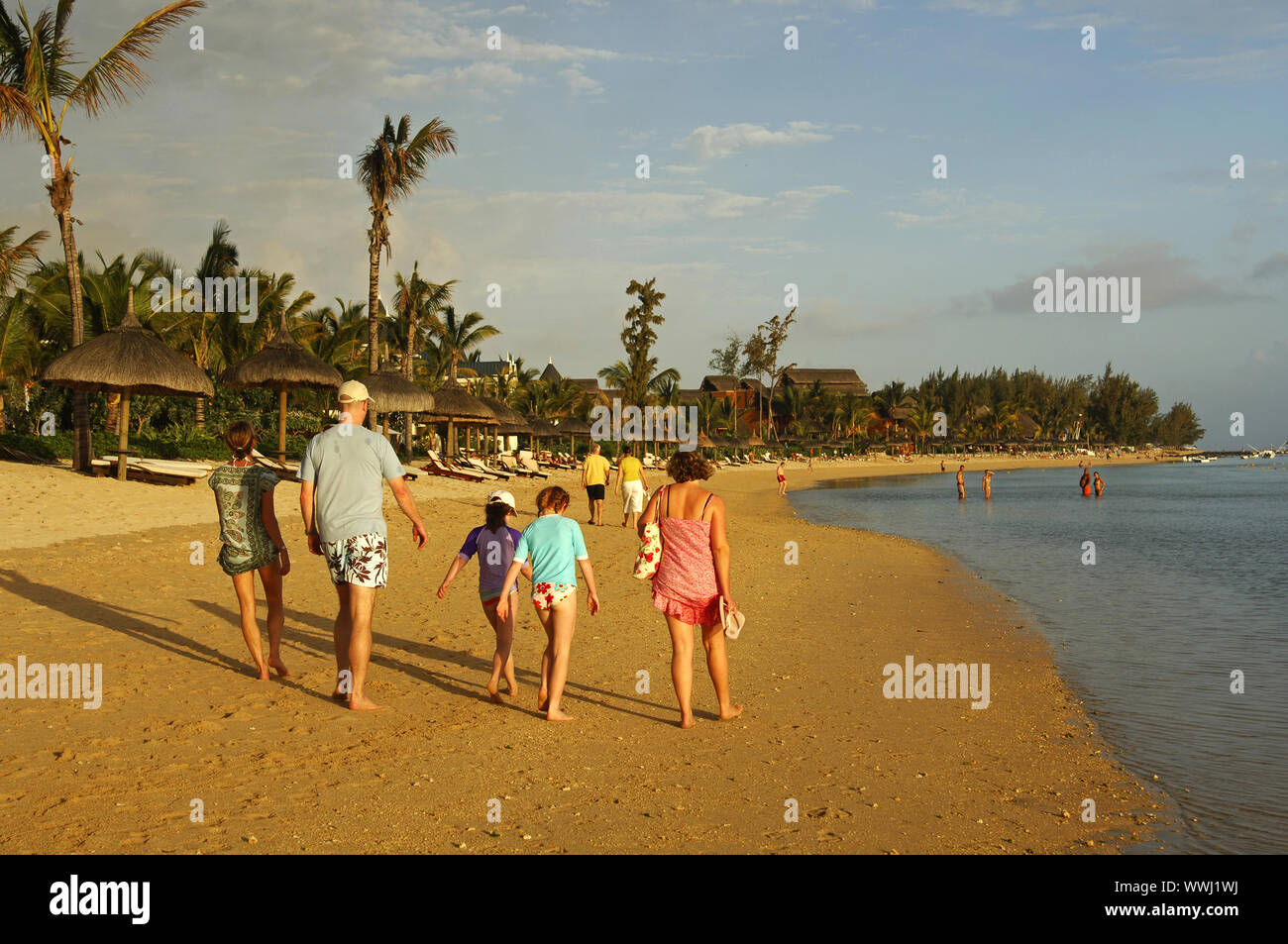 Strand, Mauritius Stockfoto