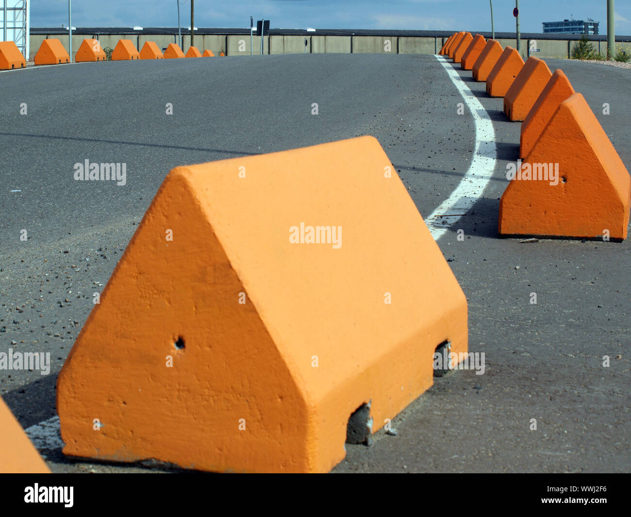 Straße Grenze Stockfoto