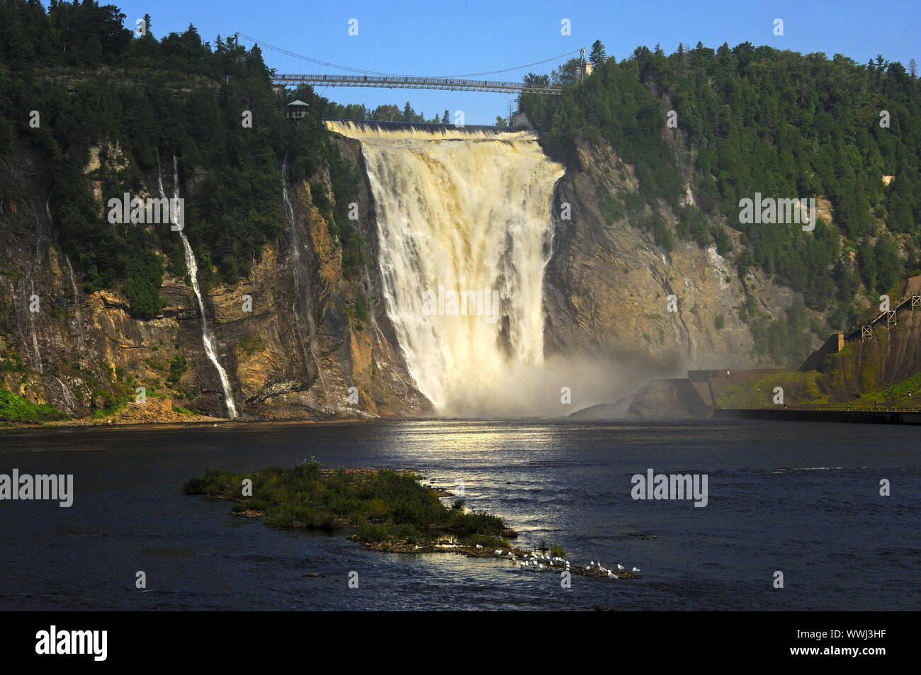 Montmorency Wasserfall, Kanada Stockfoto