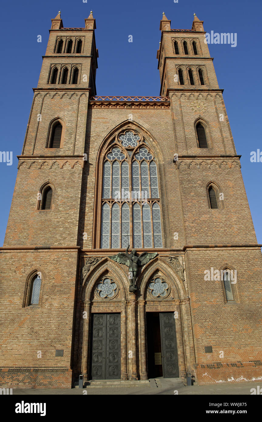 Friedrichwerder Kirche Berlin Januar Stockfoto