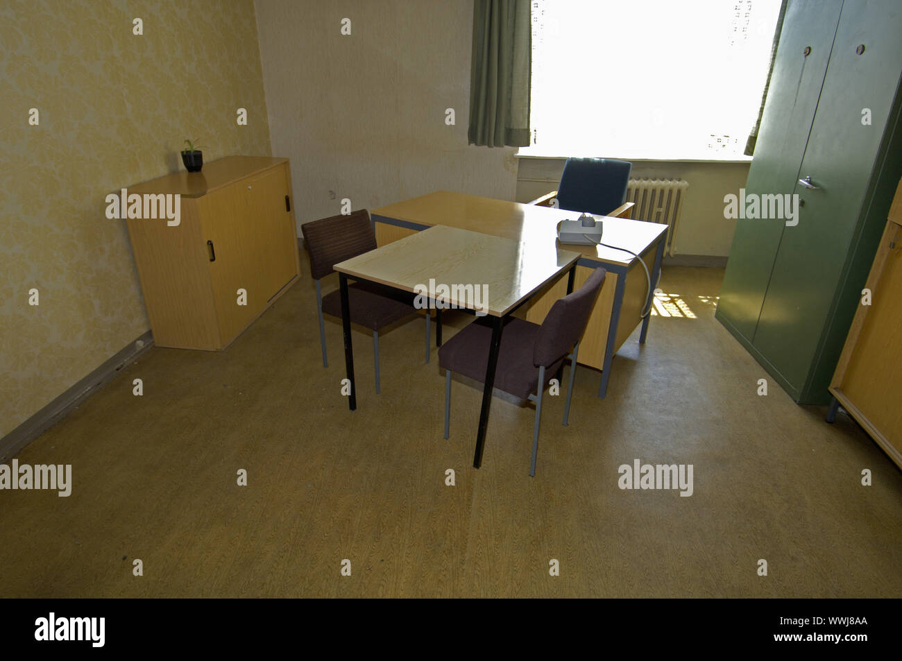 Verhörzimmer, Stasi-gefängnis Berlin Stockfoto