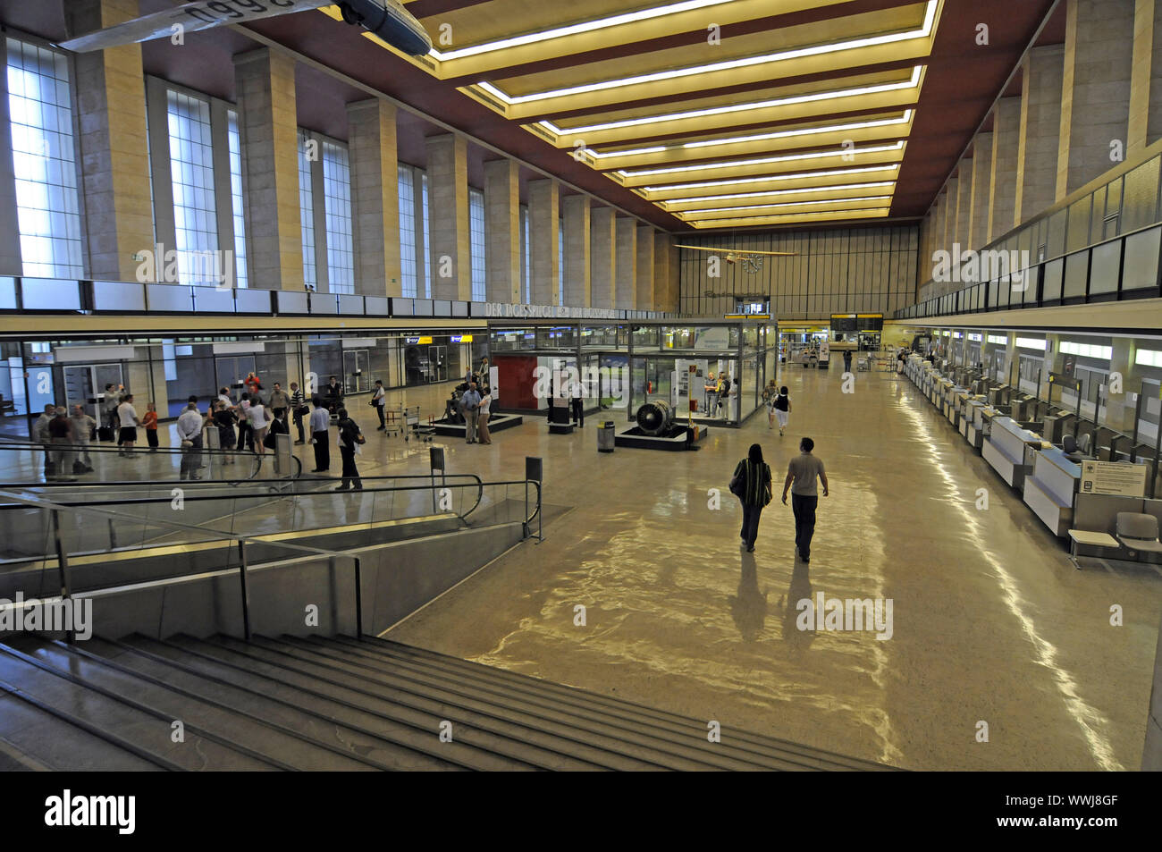 Terminal am Flughafen Tempelhof, Berlin Stockfoto