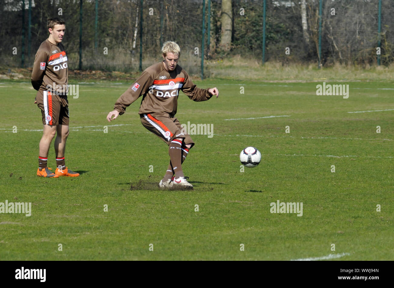 Trainingsschuss Stockfoto