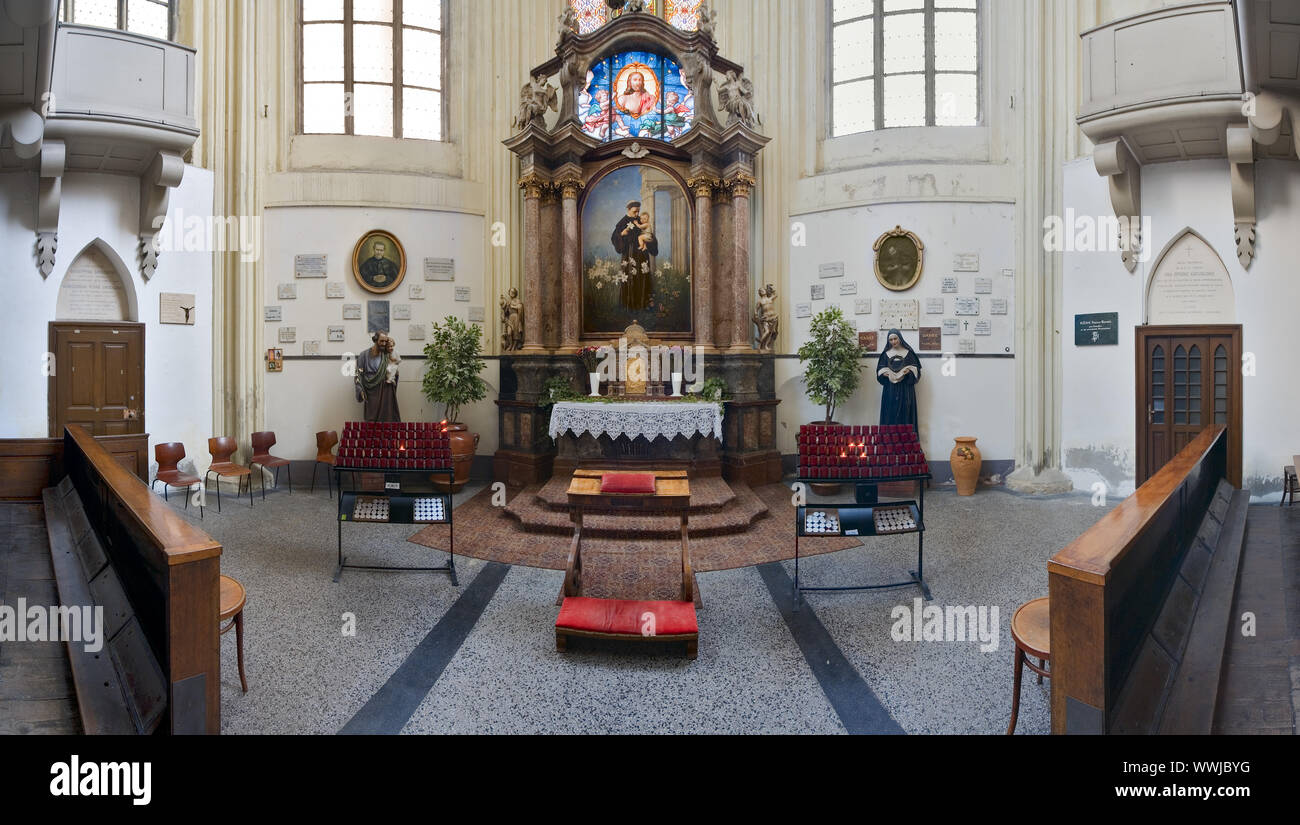 Seite Altar in der Minoriten Kirche (Maria Schnee) Innere Stadt, Wien, Österreich, Europa Stockfoto