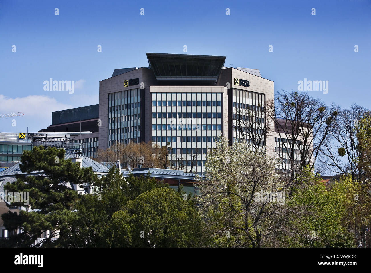 Raiffeisen Zentral Bank Gebäude in Wien, Österreich, Europa Stockfoto