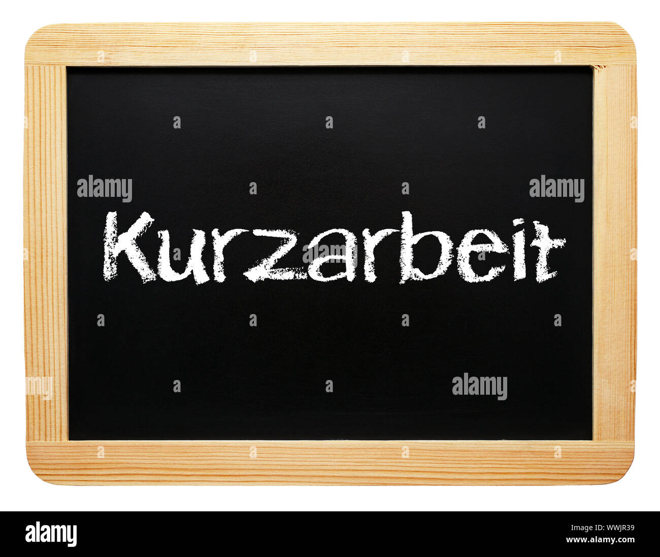 Kurzarbeit - kreidetafel Stockfoto