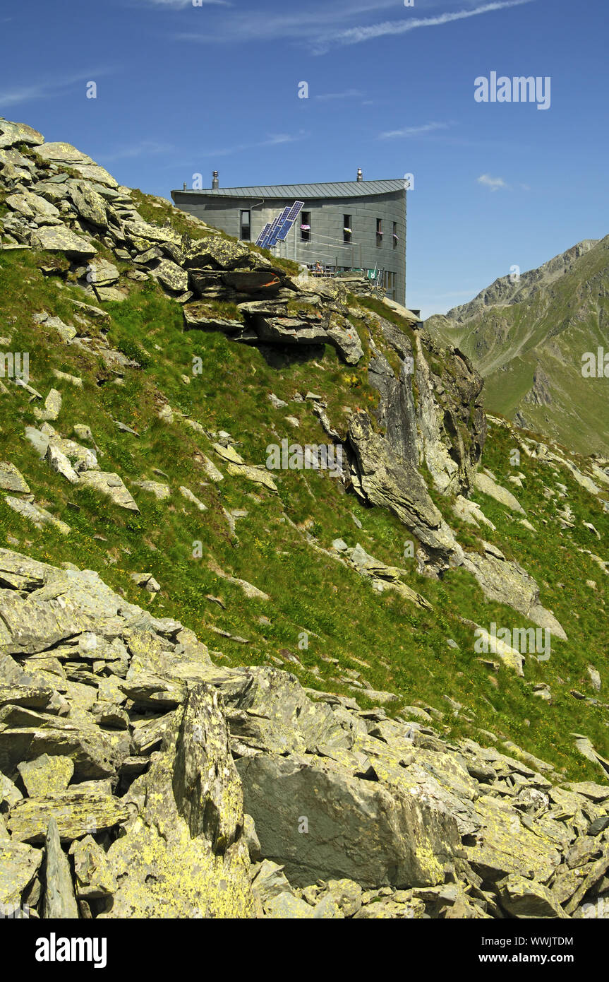 Cabane du Velan im Wallis, Schweiz ausgeblendet Stockfoto