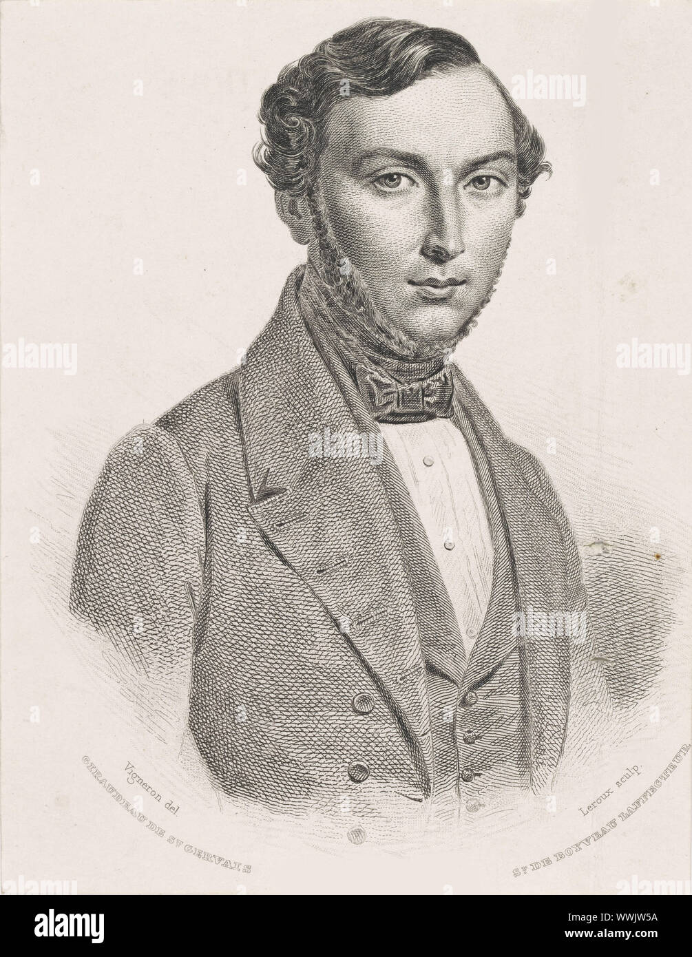 Porträt von Jean Sud (1801-1861), 1839-1840. Private Sammlung. Stockfoto