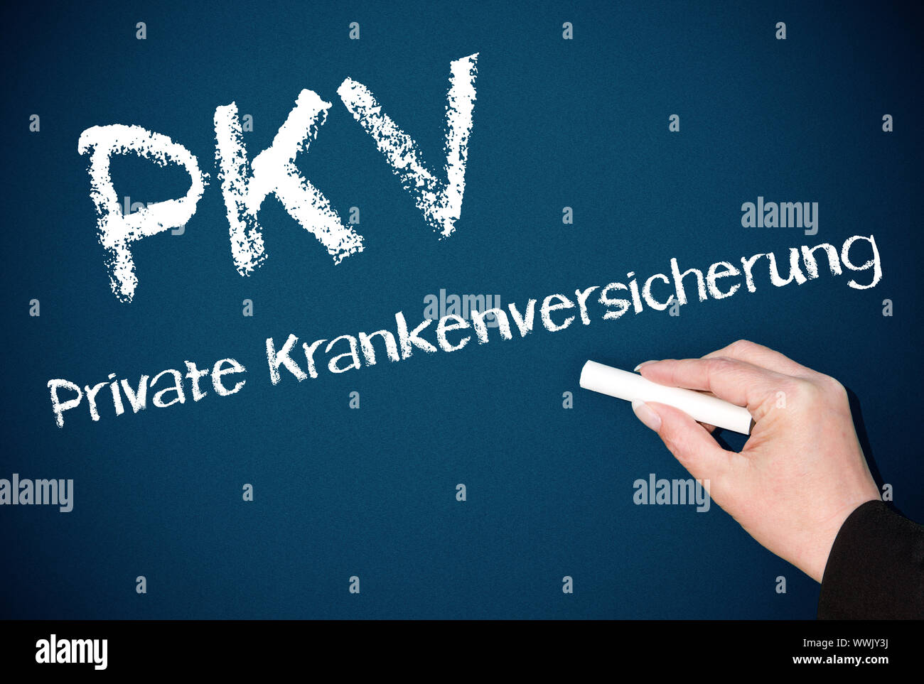 PKV - Private Krankenversicherung Stockfoto