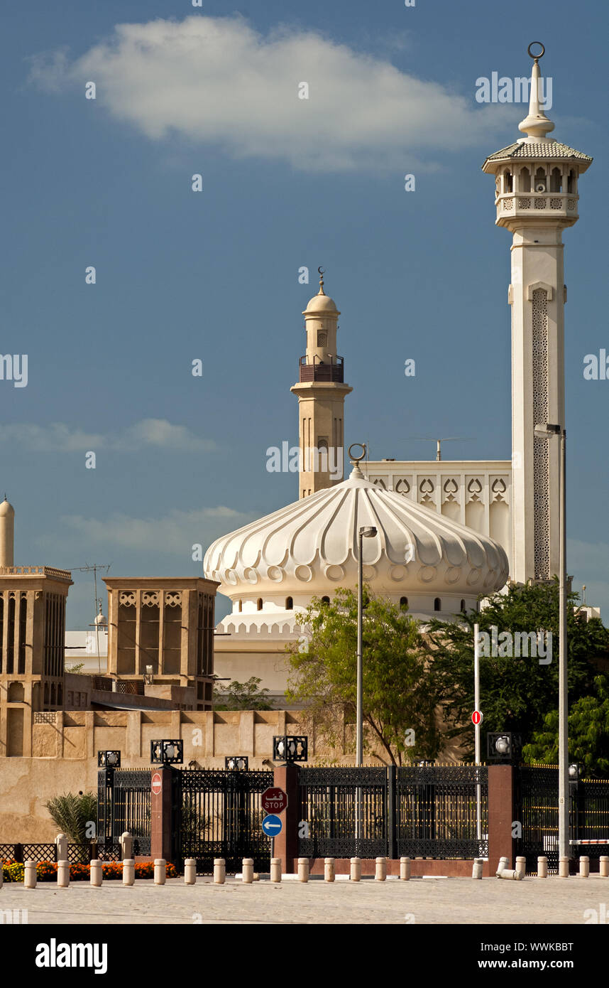 Moderne Moschee im Bastakiya Viertel Stockfoto