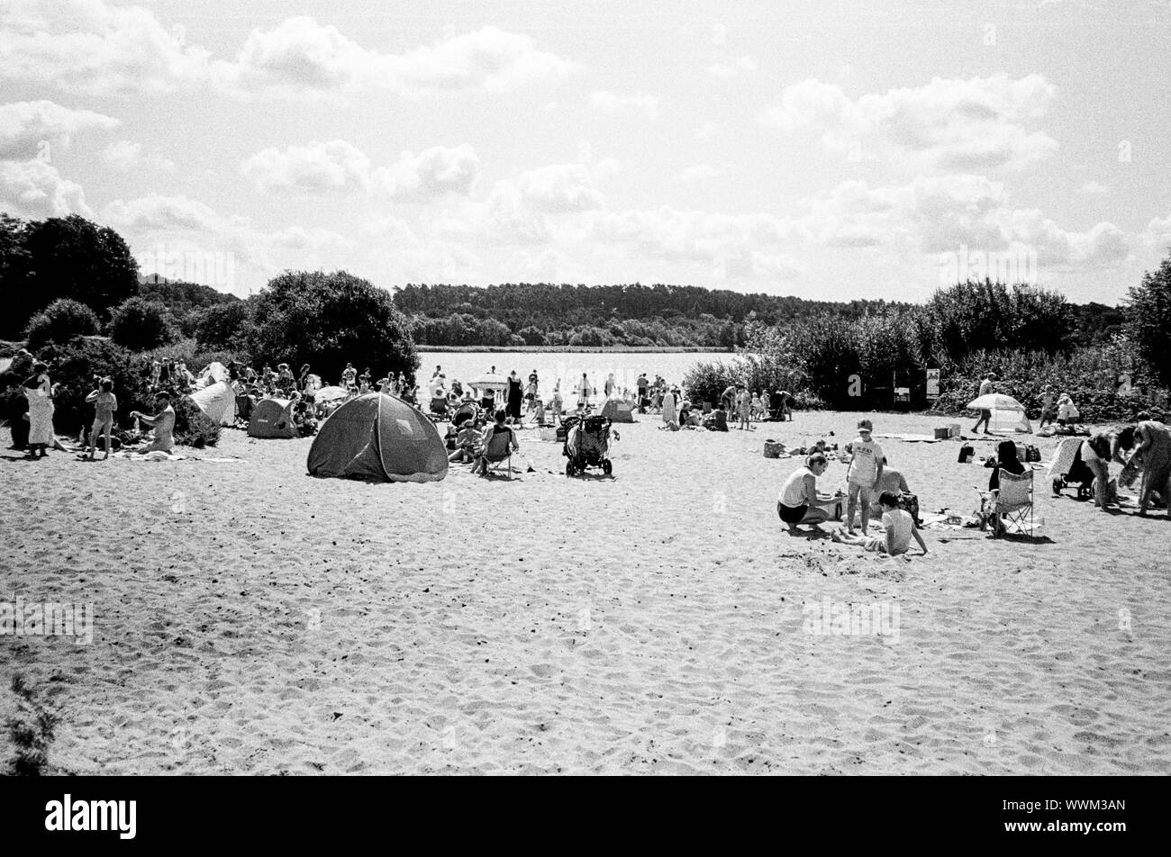 Frensham Teiche, Farnham, Surrey, England, Vereinigtes Königreich. Stockfoto