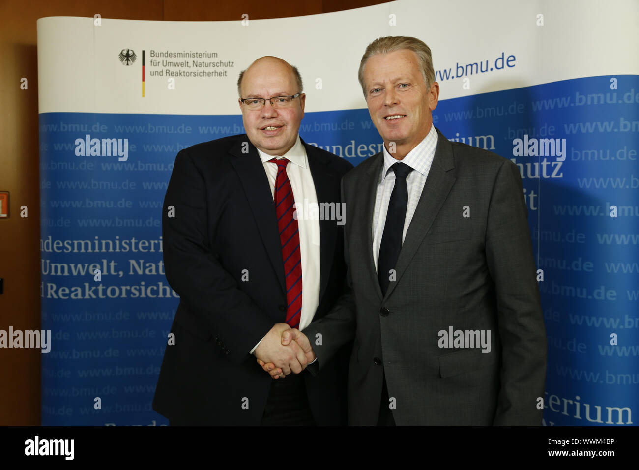 Altmaier trifft österreichischen Wirtschaftsminister Reinhold Mitterlehner Stockfoto