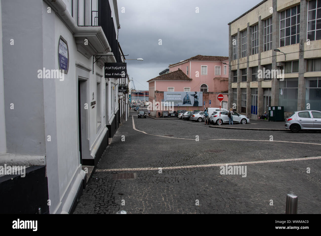 Stadt Ponta Delgada, Azoren Stockfoto