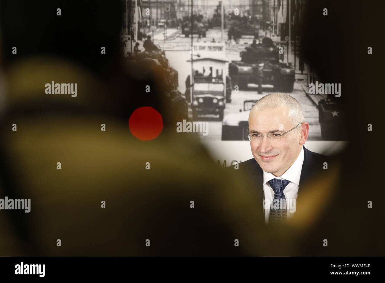 Chodorkowski-Pressekonferenz in Berlin Stockfoto