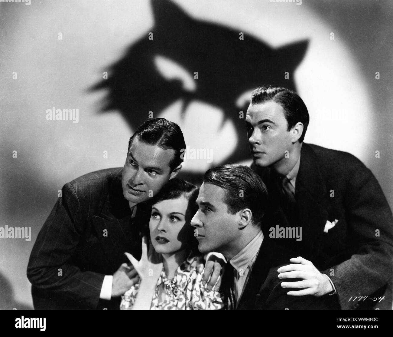 BOB HOPE PAULETTE GODDARD DOUGLASS MONTGOMERY und JOHN BEAL IN DIE KATZE UND DER KANARIENVOGEL 1939 Direktor Elliott Nugent Paramount Pictures Stockfoto