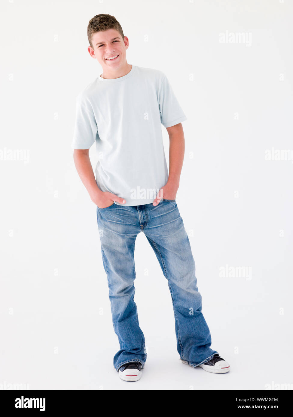 Teenager, Lächeln Stockfoto