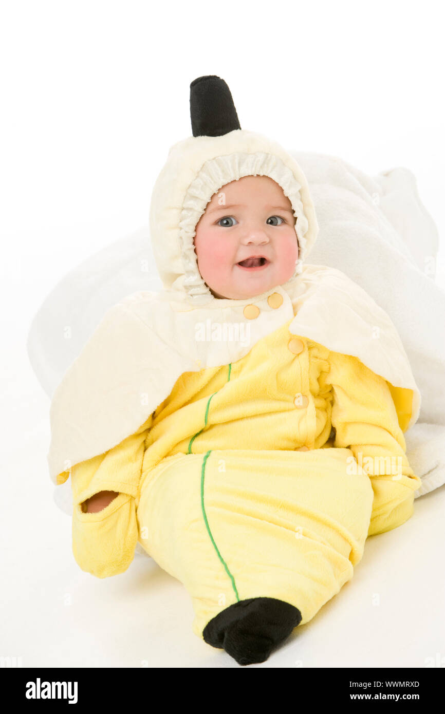 Baby Bananen Kostüm Stockfotografie - Alamy