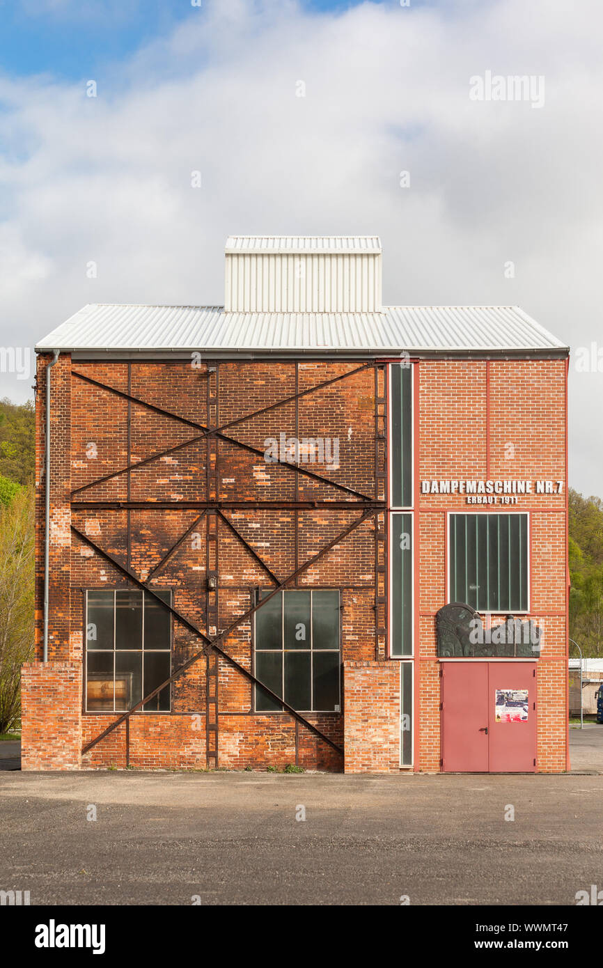 Hüttenmuseum Thale Motor Halle Dampfmaschine Nr. 7 Stockfoto