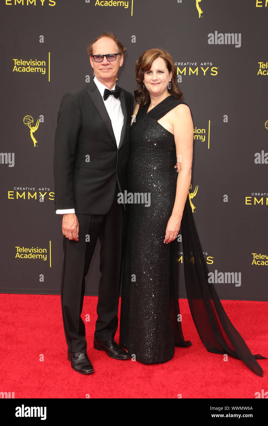 Los Angeles, Ca. 15 Sep, 2019. Wendy Hallam-Martin, Gary Martin, 2019 Creative Arts Emmy Awards Tag 2 auf der Microsoft Theater in Los Angeles, Kalifornien am 15. September 2019. Credit: Faye Sadou/Medien Punch/Alamy leben Nachrichten Stockfoto