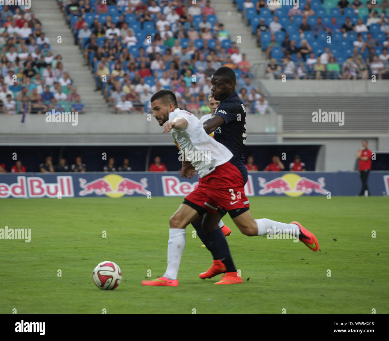 Testspiel RB Leipzig gegen Paris Saint-Germain FC am 18.7.14 Stockfoto