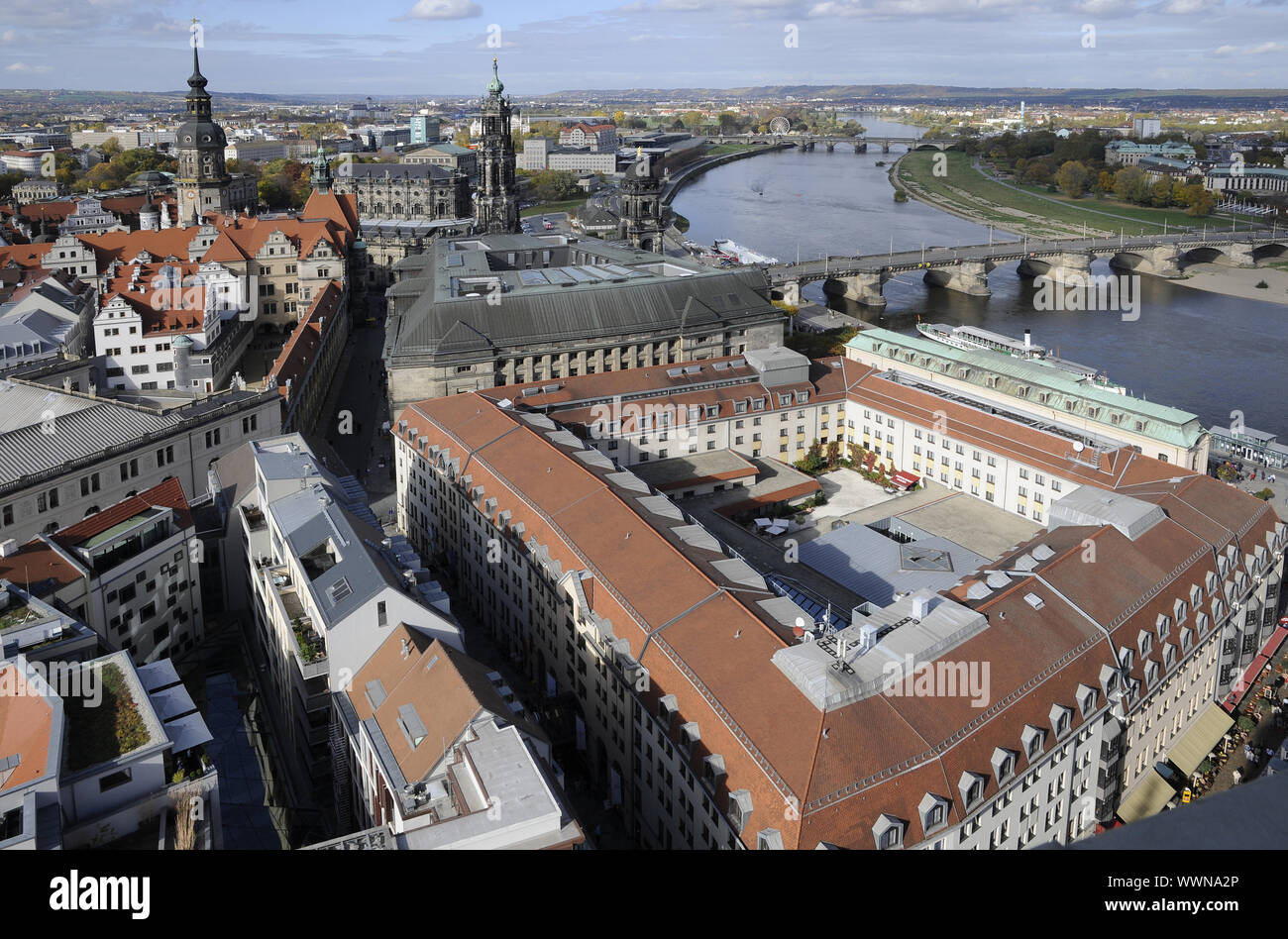 Blick auf Dresden Stockfoto