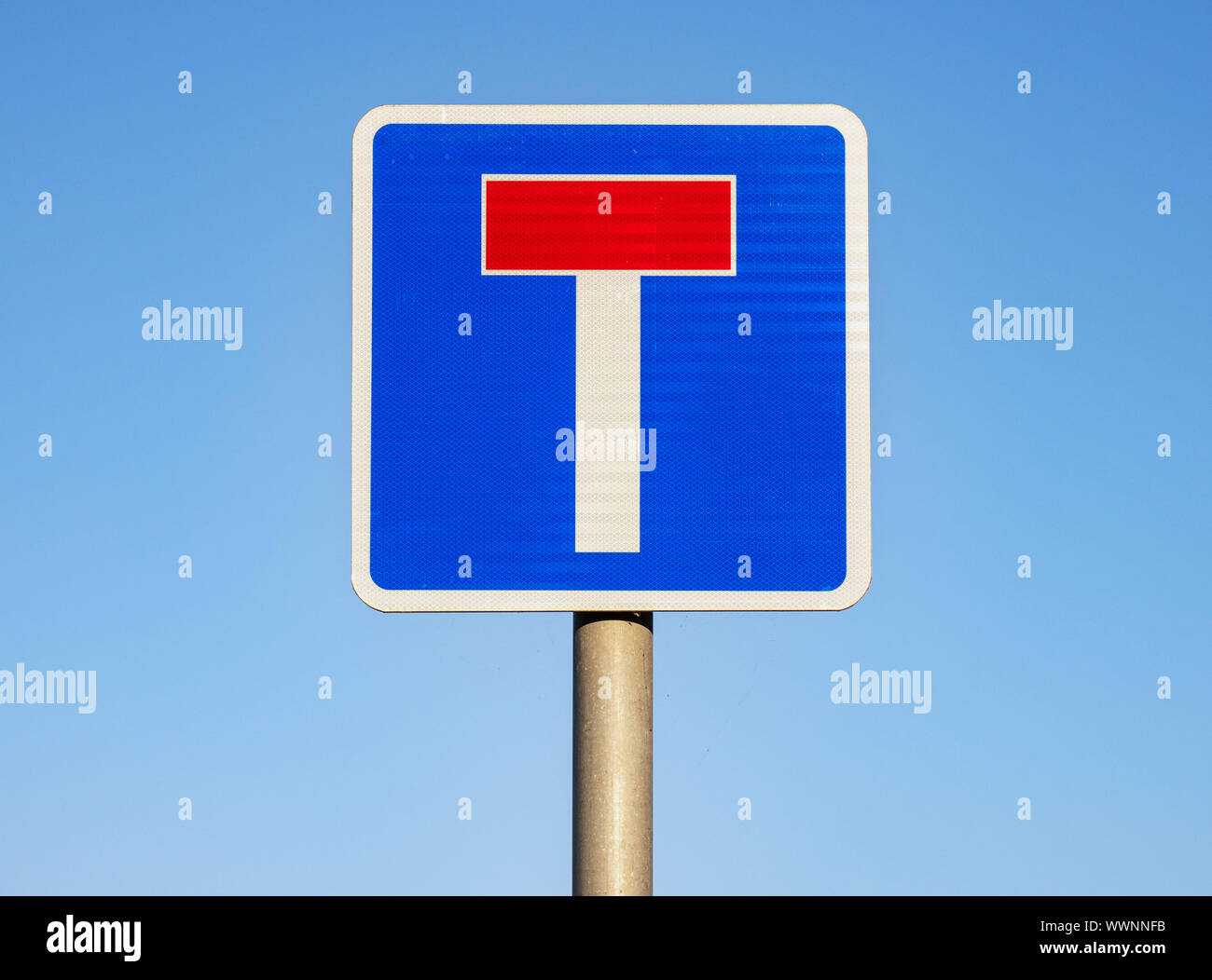 Keine durch Verkehrszeichen Stockfoto