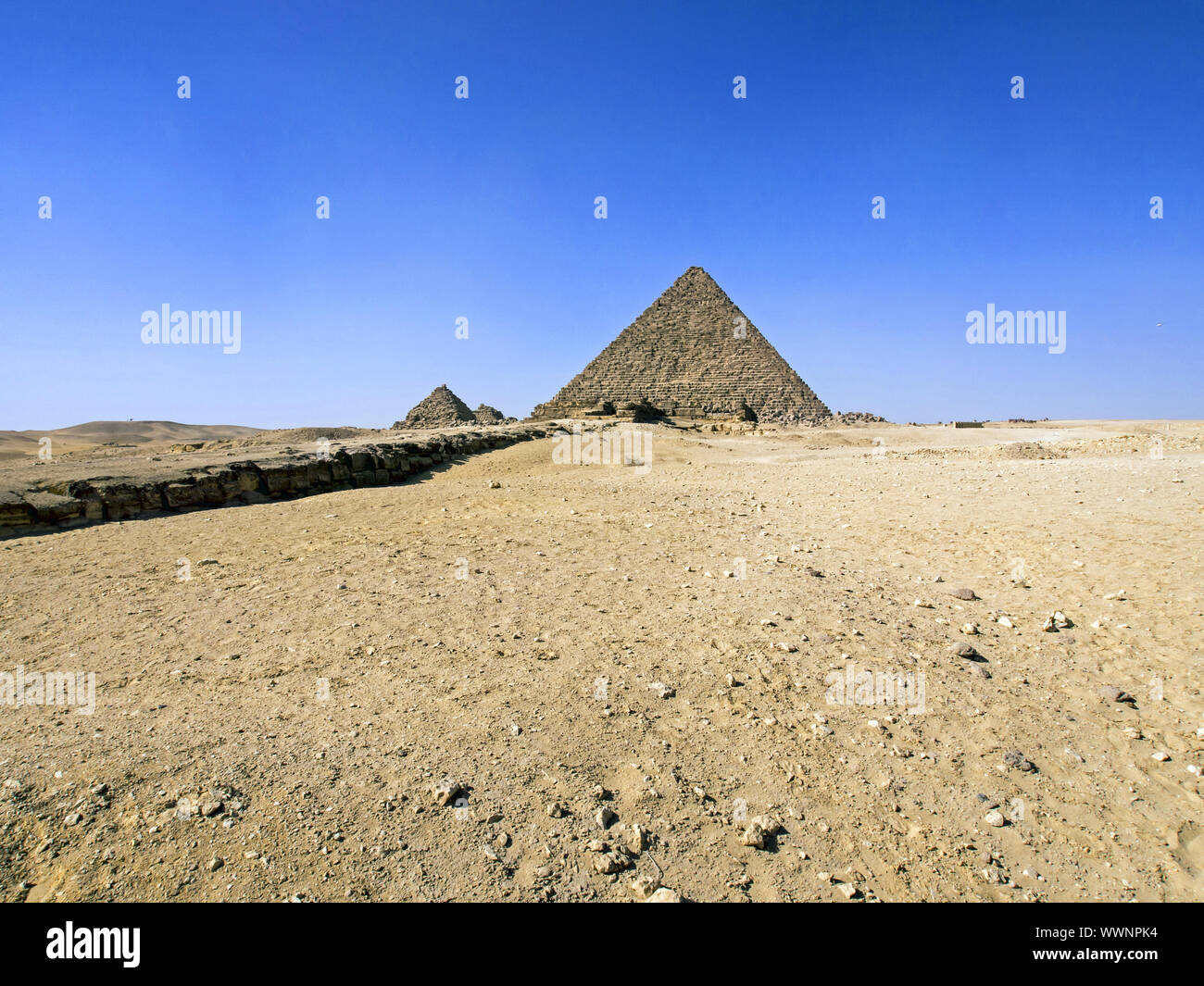Menkaure Pyramide Stockfoto