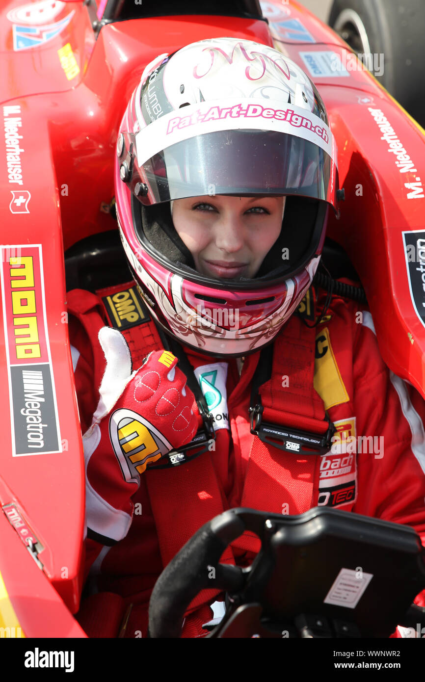 Schweizer Rennfahrerin Maryln Niederhauser (Team Race Performance) ADAC Formel 4 2015 Oschersleben Stockfoto