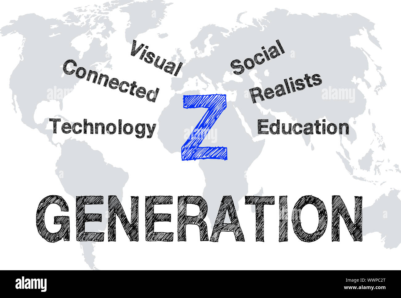 Generation Z Stockfoto