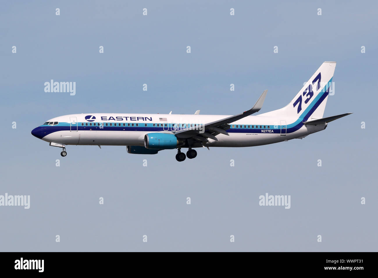 Eastern Air Lines Boeing 737-800 Flugzeuge Miami Airport Stockfoto