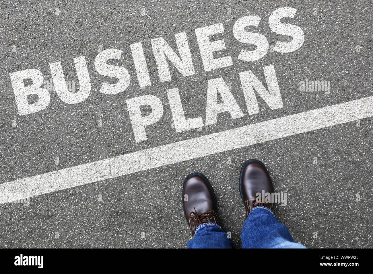 Business Plan Geschäftsplan Analyse Strategie und Entwicklung Erfolg Unternehmen Unternehmen Unternehmen Stockfoto