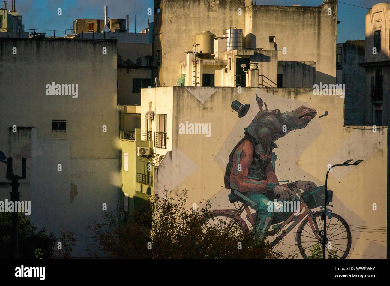 Buenos Aires Impressionen - San Telmo skylines Stockfoto