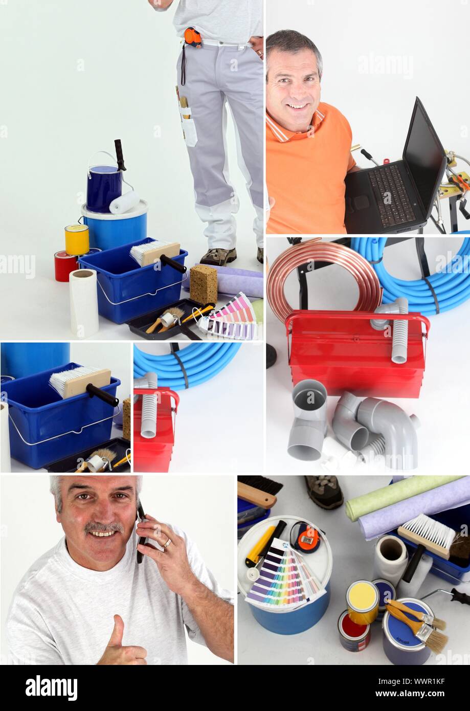 Der Maler-Handwerk Stockfoto