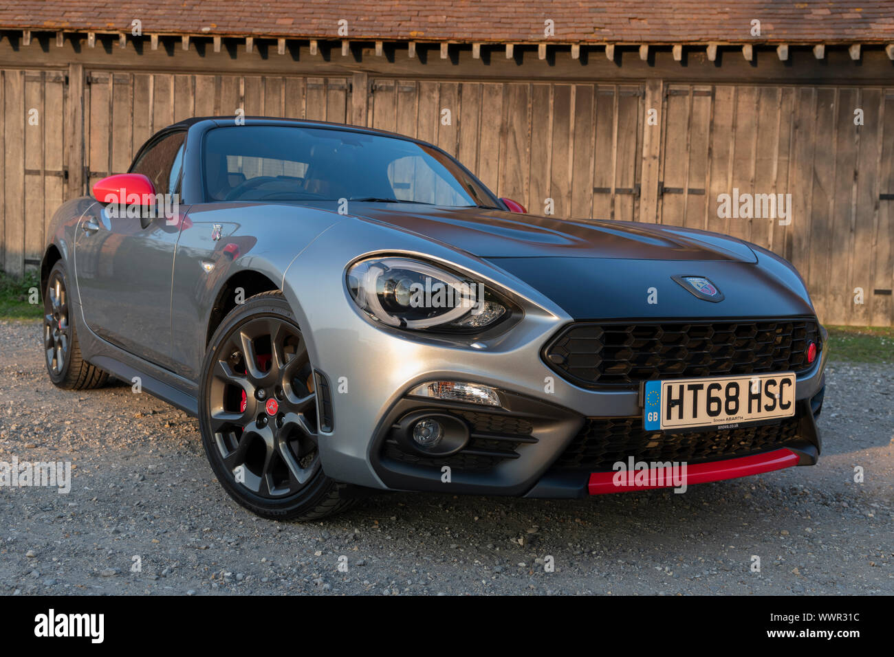 2018 Fiat 124 Abarth Spider. Stockfoto