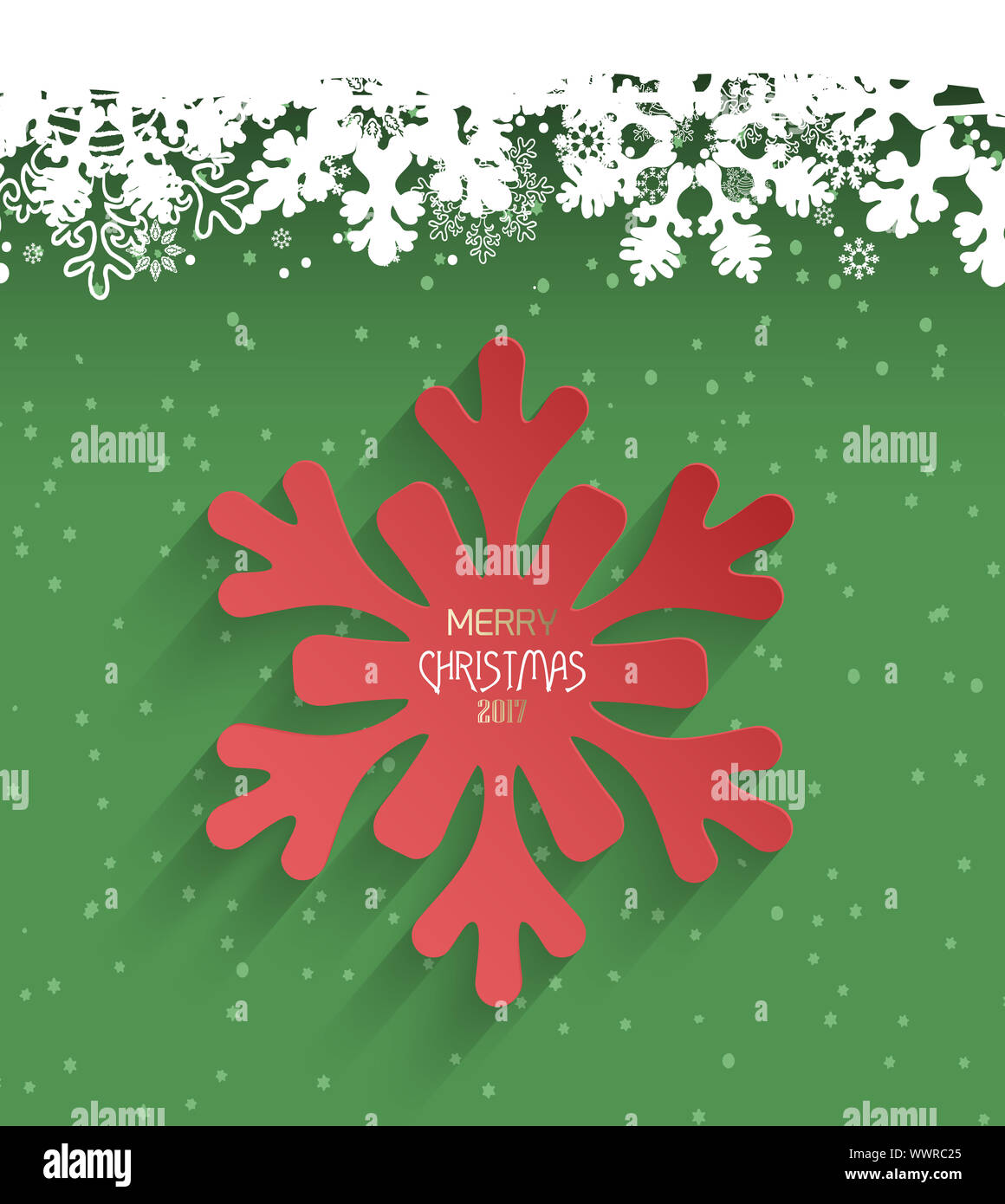 Happy Holiday Weihnachten Eis Hintergrund Schneeflocken Stockfoto