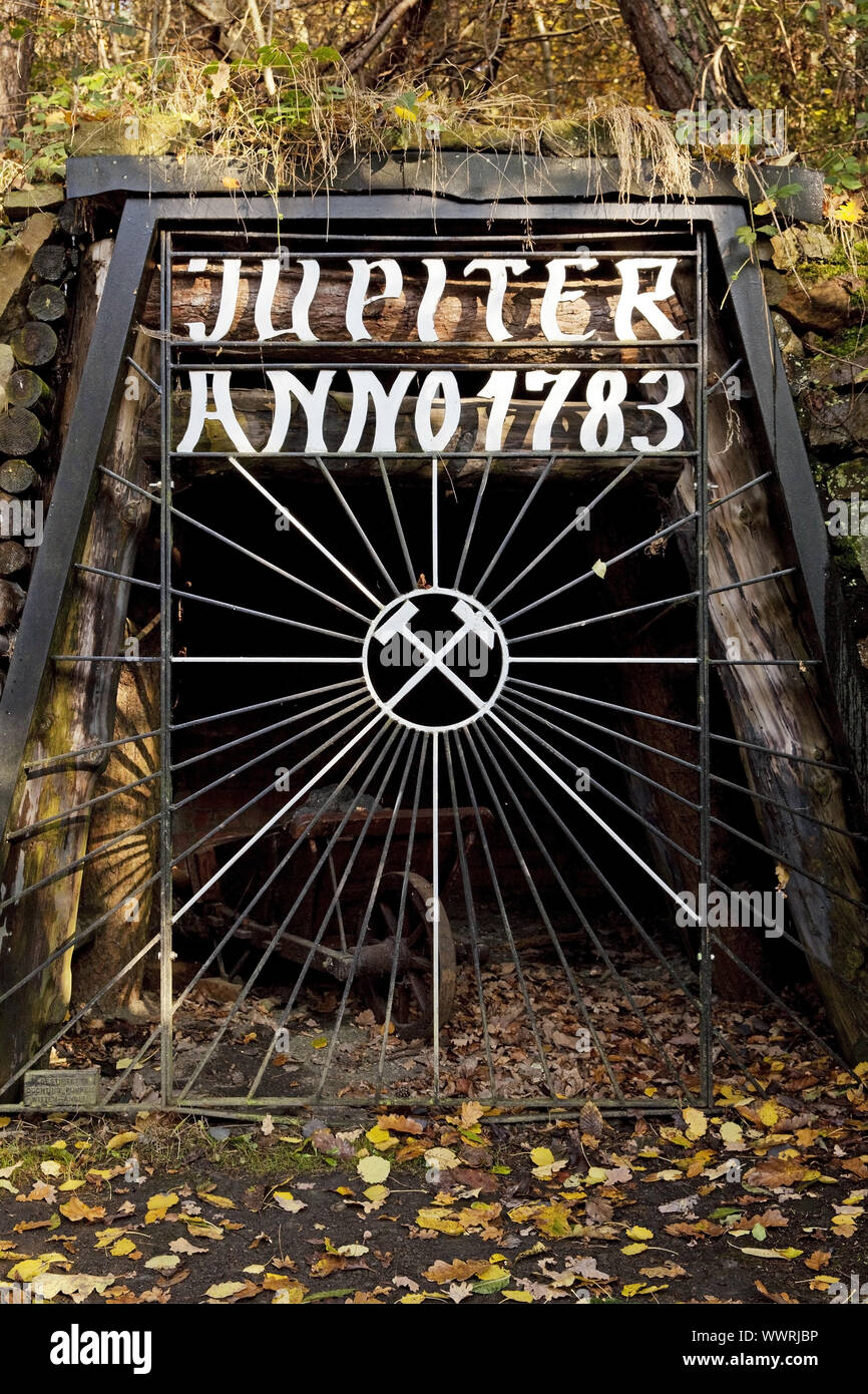 Oberfläche Portal der ehemaligen Zeche Jupiter im Muttental, Witten