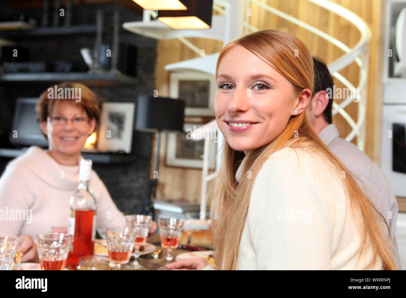 Abendessen Stockfoto