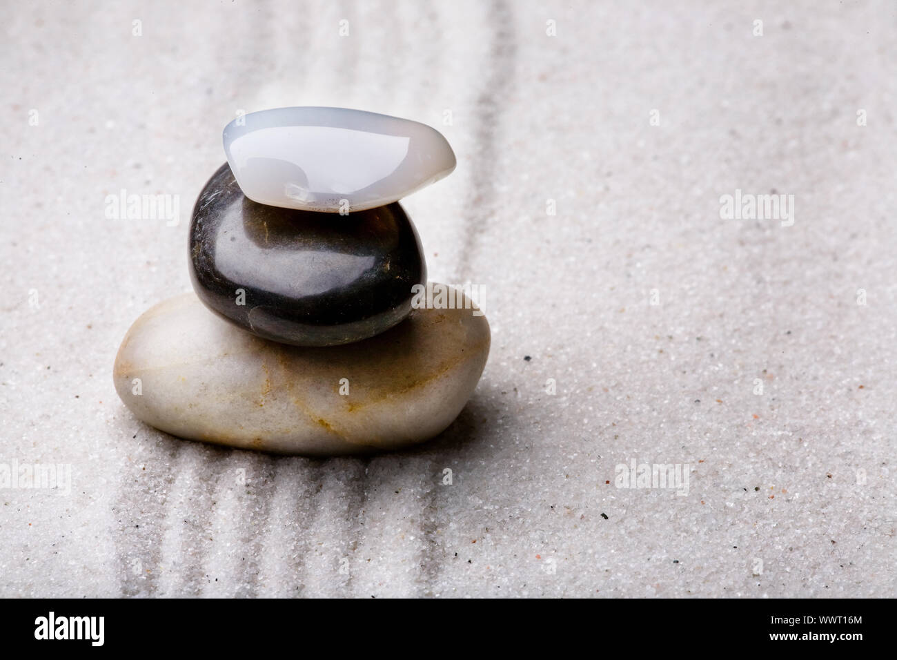 Zen Rock Stapel Stockfoto