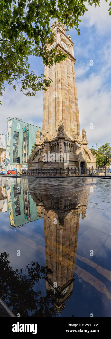 Albert Memorial Clock Tower, Belfast, Nordirland Stockfoto