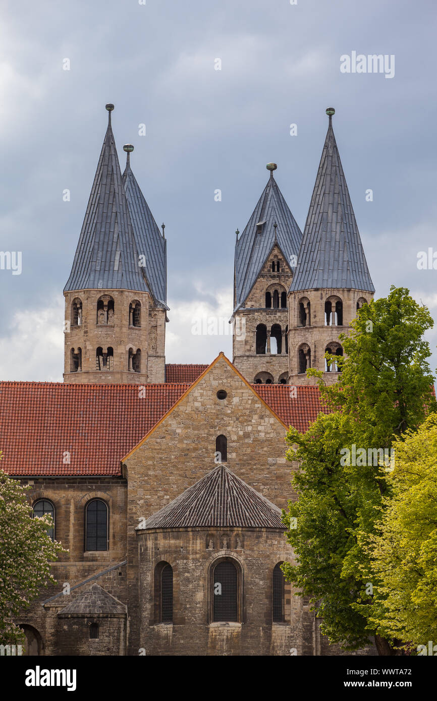 Halberstadt Kirche Unserer Lieben Frau Stockfoto