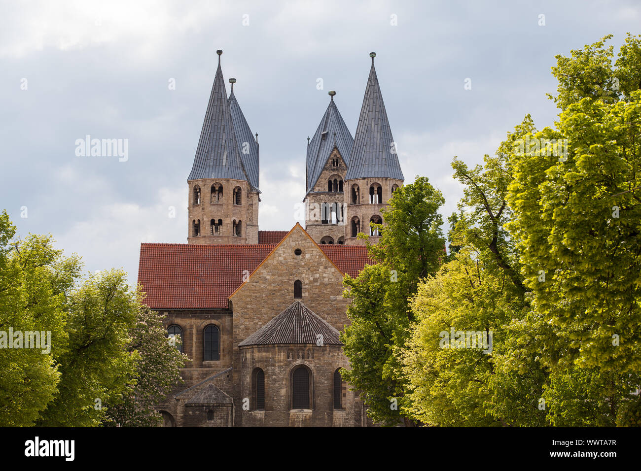 Halberstadt Kirche Unserer Lieben Frau Stockfoto