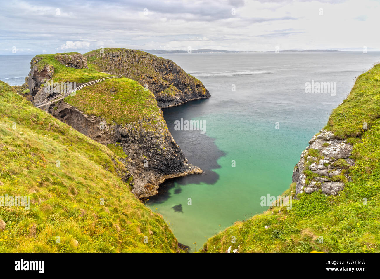 Eindruck von Carrick-a-rede, Nordirland Stockfoto