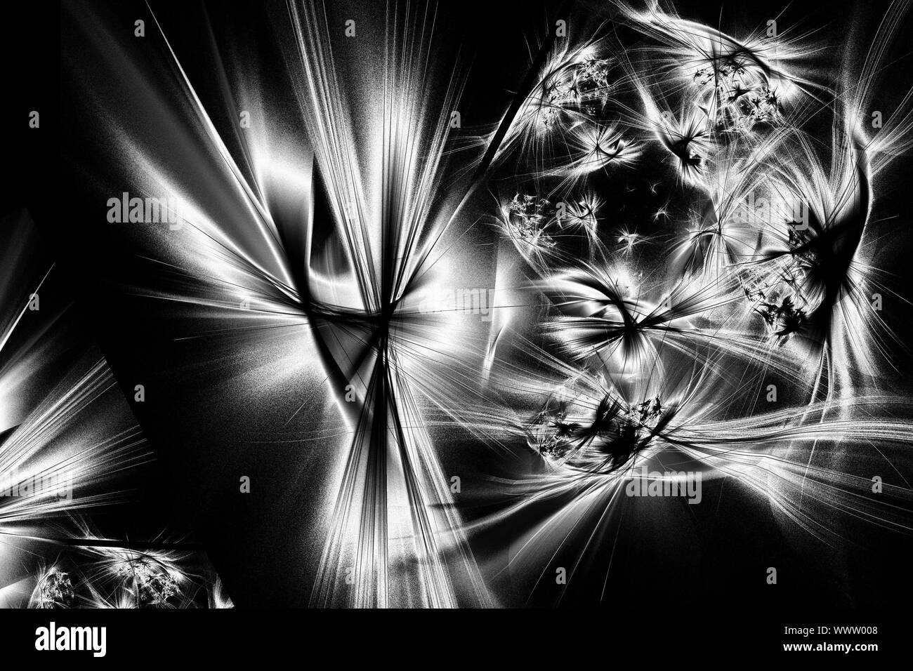 Abstraktes Bild: Shining Fraktale Stockfoto