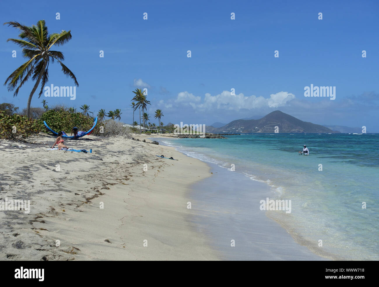 Nevis, St. Kitts und Nevis, Karibik insel Stockfoto